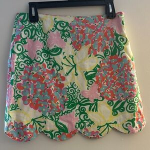 Lily Pulitzer floral pattern mini skirt